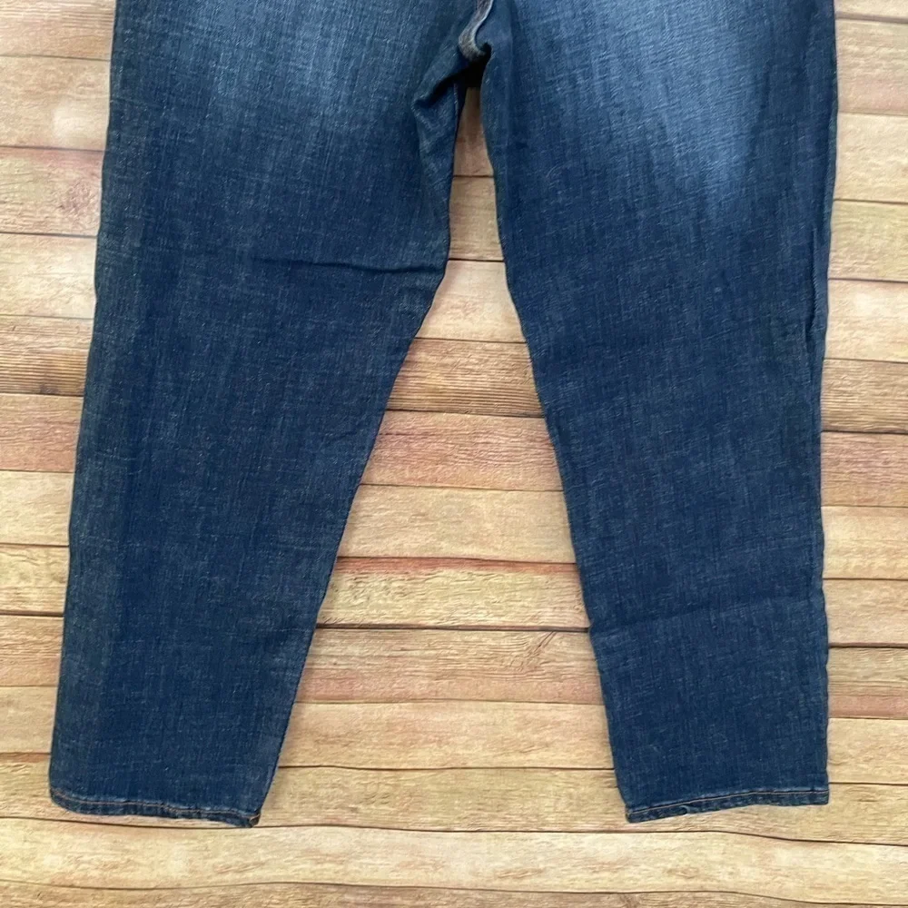 Ella Moss High Waist Straight Ankle Jeans Women's Dark Wash Size: 14/32 - Picture 5 of 10